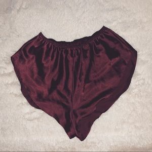 Vintage Silk High Waisted Night Pajama Shorts 🌚